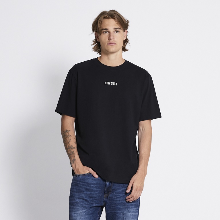 Printed tee "West" Black